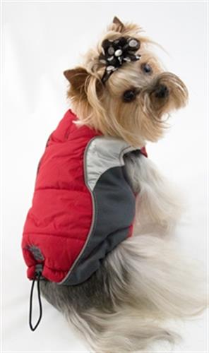 Wave Reflective Puffer Vest - Red