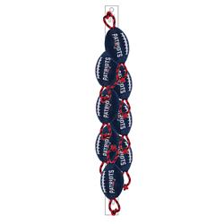 New England Patriots 8 pcs Nylon Football Toy Clip Strip by Pet First