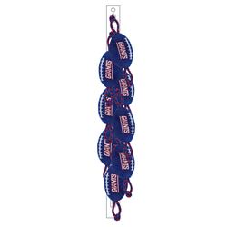 New York Giants 8 pcs Nylon Football Toy Clip Strip by Pet First
