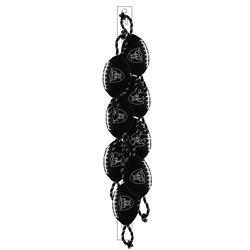 Las Vegas Raiders 8 pcs Nylon Football Toy Clip Strip by Pet First