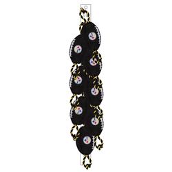 Pittsburgh Steelers 8 pcs Nylon Football Toy Clip Strip by Pet First