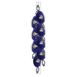 Los Angeles Rams 8 pcs Nylon Football Toy Clip Strip by Pet First