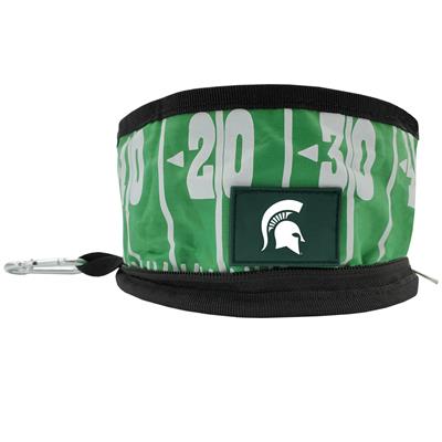 Michigan State Collapsible Pet Bowl by Pet First