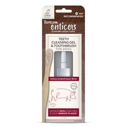 Tropiclean Enticers Teeth Cleaning Gel Toothbrush For Dogs Hickory Smoked Bacon; 1Ea-2 Oz; Lg