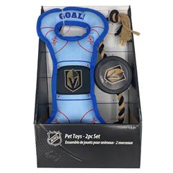 Las Vegas Golden Knights 2PC Pet Toy Box Set - by Pet First