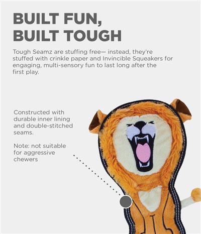 Outward Hound Tough Seamz Lion, Medium