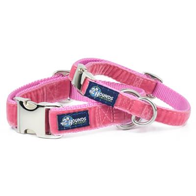 Rose Velvet Essential Collars with Optional Leash