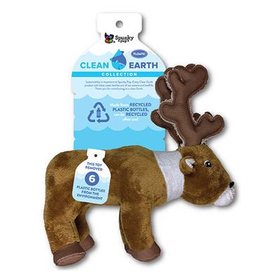 SPUNKY PUP CLEAN EARTH PLUSH CARIBOU