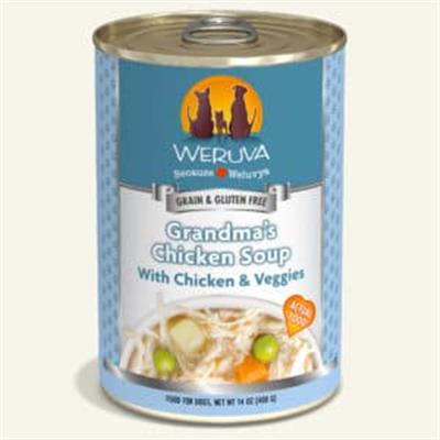 Weruva Dog Grandma’s Chicken Soup with Chicken & Veggies 14oz. Case Of 12