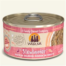 Weruva Cat Stewlander Duck & Salmon Dinner in Gravy 2.8oz (Case Of 12)