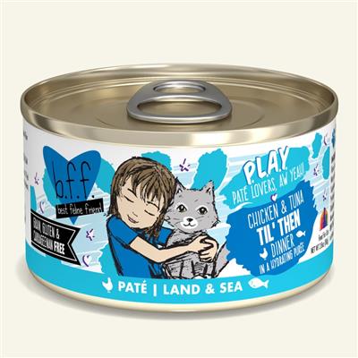 BFF Cat Play Chicken & Tuna Til' Then Chicken & Tuna Dinner 2.8oz. (Case Of 12)