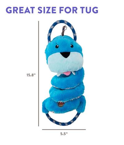 Charming Pet Springys Walrus Plush Dog Tug Toy