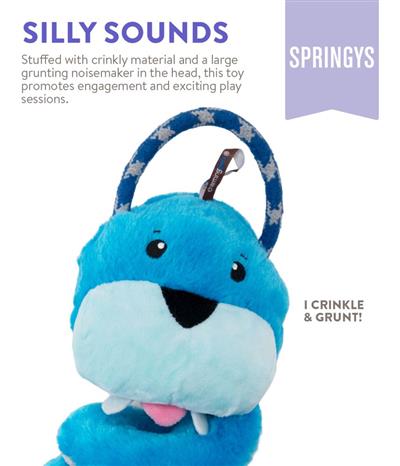 Charming Pet Springys Walrus Plush Dog Tug Toy
