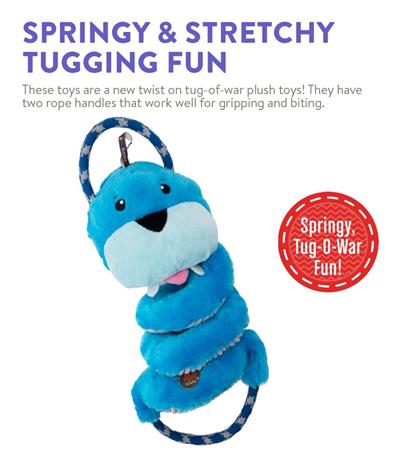 Charming Pet Springys Walrus Plush Dog Tug Toy