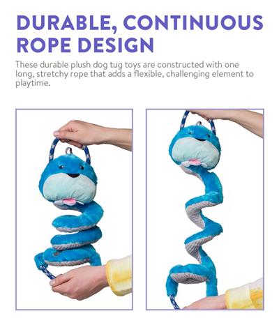 Charming Pet Springys Walrus Plush Dog Tug Toy