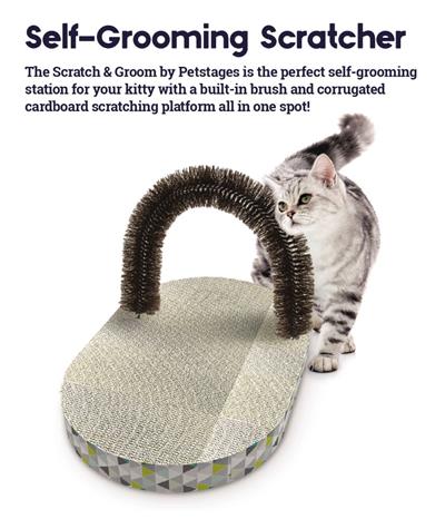 The Petstages Scratch & Groom Self-Grooming Scratcher