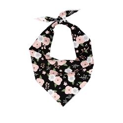 Flower Bandana, Floral Bandana, Spring Bandana, Tie Dog Bandana | Summer Bandana | Pink Flowers