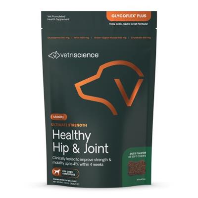 Ultimate Strength Healthy Hip & Joint Chews for Dogs Duck Flavor 45 Count