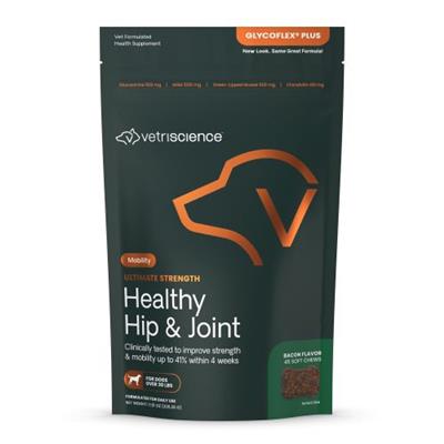 Ultimate Strength Healthy Hip & Joint Chews for Dogs Duck Flavor 45 Count