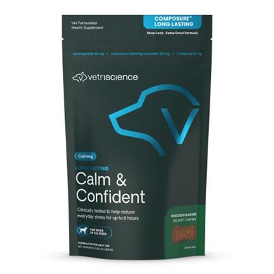 Long Lasting Calm & Confident Chews for Dogs 50 Count