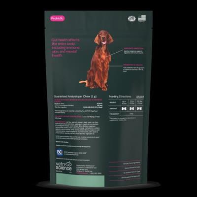 Gut Health Chews for Dogs Duck Flavor 45 Count