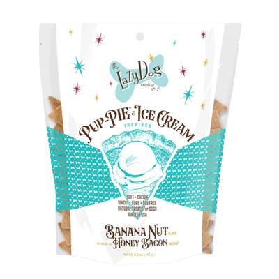 Pup-PIE® & Ice Cream inspired Banana Nut Slice Swirled with Honey Bacon Scoop
