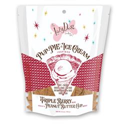 Pup-PIE® & Ice Cream inspired Triple Berry Slice Swirled with Peanut Butter Cup Scoop