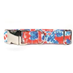 RWB TIE DYE - DOG COLLAR