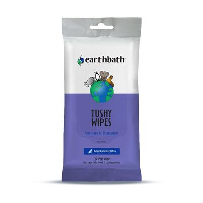 Earthbath Tushy Wipes; Rosemary Chamomile 30 Count