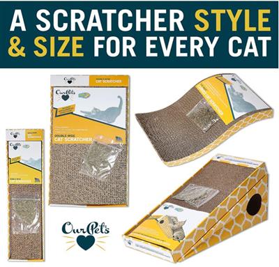 Our Pets® The Wave Curved Cat Scratcher