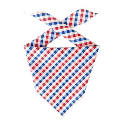 Patriotic Dog Bandana| Memorial Day Bandana | USA | American Flag Bandana | 4th of July | Gingham, Plaid