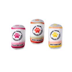 Light Paw Cans Small Plush Dog Toys Set of 3