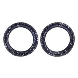 Pack of 2 Premium Inserts in Black Sparkles by PetStore.Direct