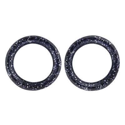Pack of 2 Premium Inserts in Black Sparkles by PetStore.Direct