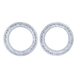 Pack of 2 Premium Inserts in Clear Sparkles by PetStore.Direct