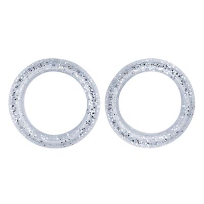 Pack of 2 Premium Inserts in Clear Sparkles by PetStore.Direct