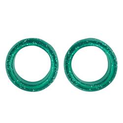 Pack of 2 Premium Inserts in Green Sparkles by PetStore.Direct