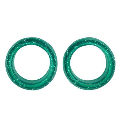 Pack of 2 Premium Inserts in Green Sparkles by PetStore.Direct