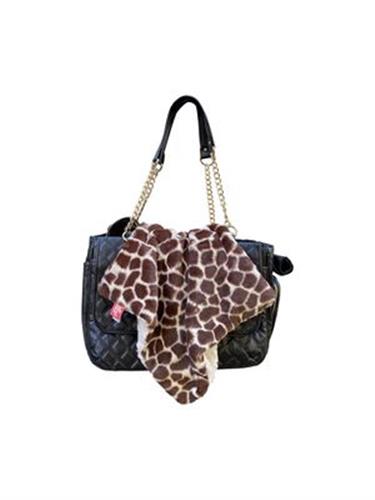 Carrier Square Blanket, Tan Giraffe