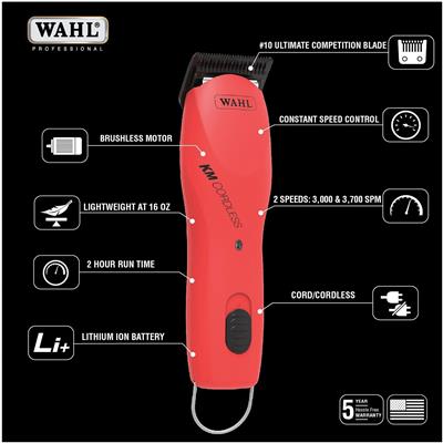 KM Cordless Clipper Poppy by Wahl