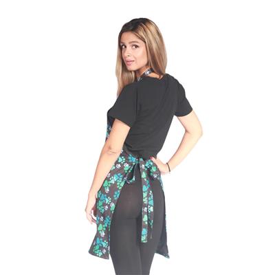 Blue Pawprint Grooming Apron by Ladybird Line