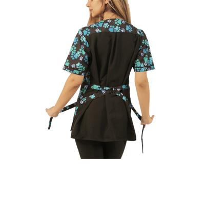 Covered Zipper Waterproof Paw Print Jacket by Ladybird Line