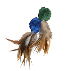 KONG Naturals Crinkle Ball with Feathers (2 pack)