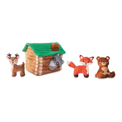 On Cabin Time Hide & Seek Plush Dog Toys