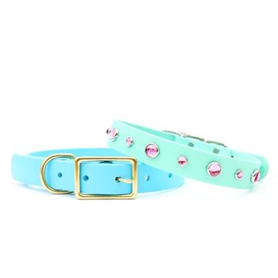 Pink Studded Waterproof Dog Collar Belt Buckle - Dolly