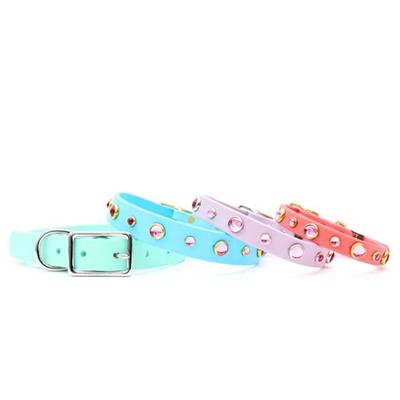 Pink Studded Waterproof Dog Collar Belt Buckle - Dolly