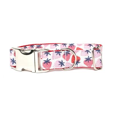 PINK STRAWBERRY - DOG COLLAR