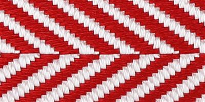 Fourth of July Herringbone Dog Collar - Red White & Blue
