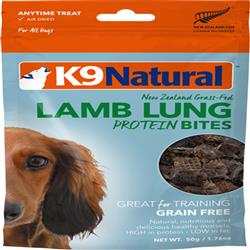 K9 NATURALS DOG AIR DRIED LAMB LUNG BITES 1.7OZ