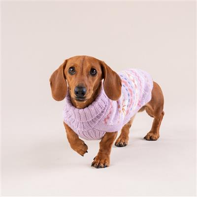 Lavender Sunrise Alpaca Dog Sweater